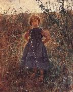 Fritz von Uhde Little Heathland Princess oil painting picture wholesale